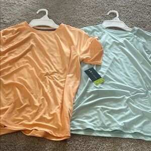 Tek Gear Athletic T-Shirts in Orange and Mint